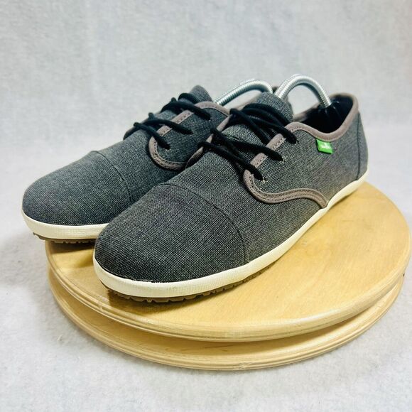 SANUK Sneakers GUIDE TX Gray SIDEWALK SURFER Shoes Mens US 12 Lace Up Low Top - Picture 2 of 9